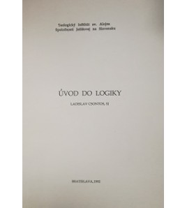 ÚVOD DO LOGIKY - Ladislav Csontos, SJ