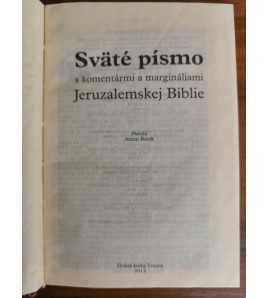 SVÄTÉ PÍSMO S KOMENTÁRMI A MARGINÁLIAMI JERUZALEMSKEJ BIBLIE - malý formát