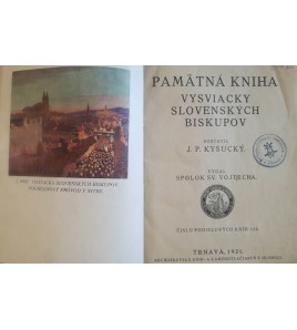 Pamätná kniha vysviacky slovenských biskupov