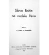 SLOVO BOŽIE NA NEDELE PÁNA - O. Jozef. A. Gajdošík